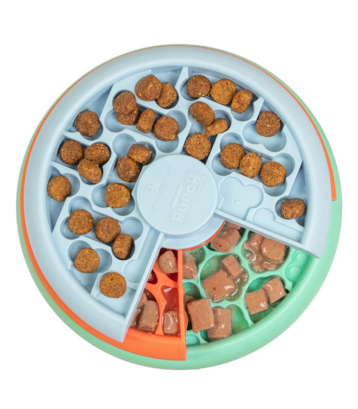 Piggy Poo and Crew Slow Feeder Puzzle Game Blue