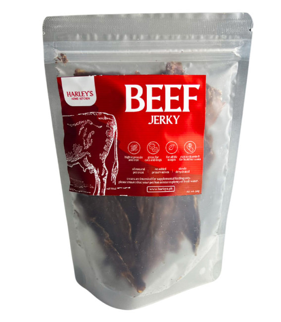 Harley's All-Natural Dehydrated Beef Jerky 50g Pet Treats